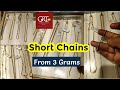 GRT 3 Grams Short Chain Collections || Less Weight Short Chains || GRT Short Chain Designs