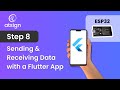 Esp32  atplatform step 8  sending  receiving data with a flutter app esp32  flutter