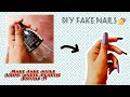 Make your own fake nails using waste plastic bottle !! 🤩🤩