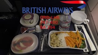 TRIP REPORT I British Airways World Traveller (Economy) I 747-400 I ORD-LHR