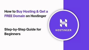 ✅ How to Buy Hosting & Get a FREE Domain on Hostinger | Step by Step Guide for Beginners