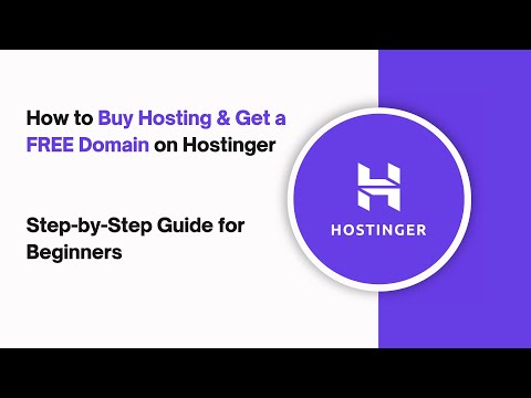 ✅ How to Buy Hosting & Get a FREE Domain on Hostinger | Step by Step Guide for Beginners