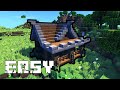 MINECRAFT HOW TO BUILD SMALL LIBRARY FOR SURVIVAL EASY