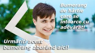 🪃 🪃 Cum să faci un bumerang de hârtie care se întoarce cu adevărat! 🪃 🪃