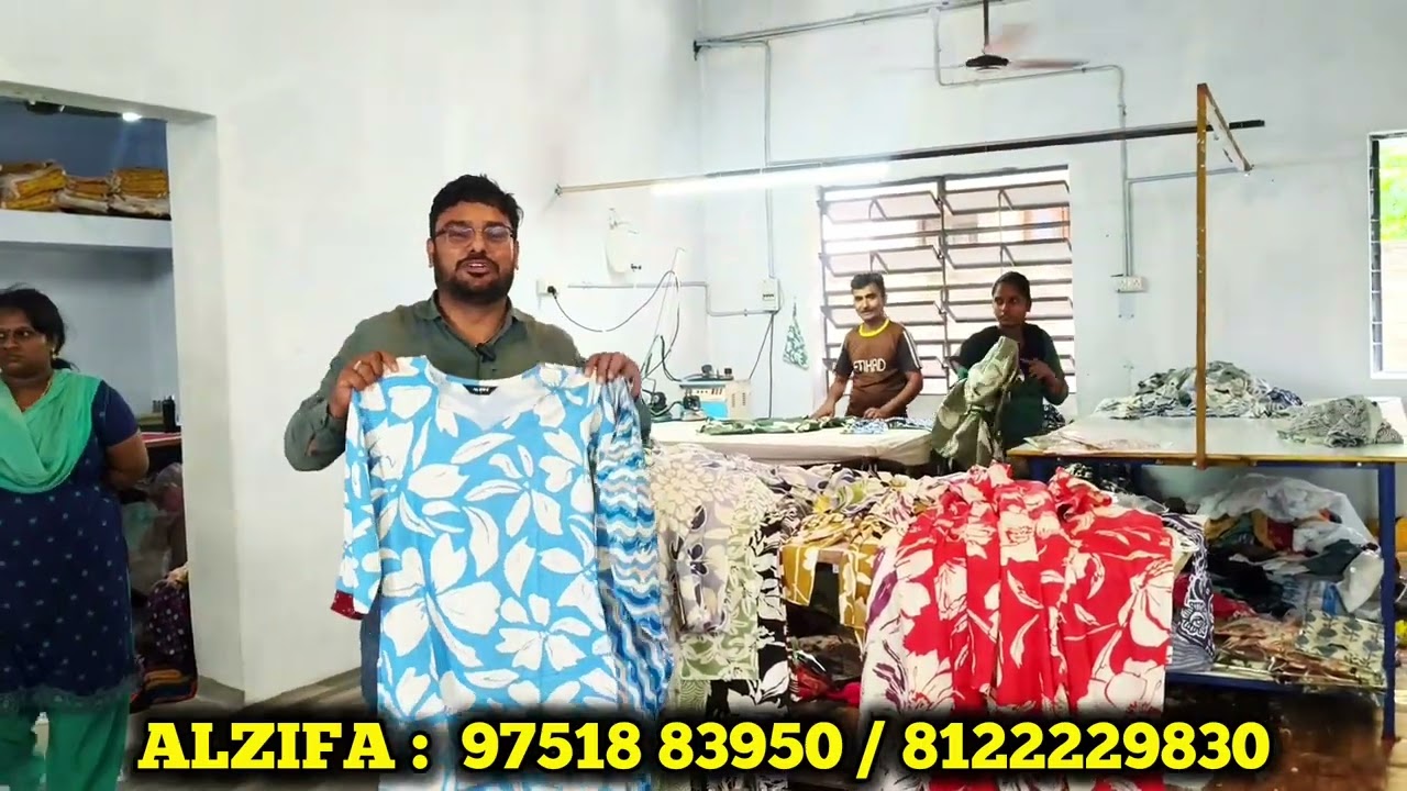 ‼️ manufacturer kurthis, nighty, bottom ware 💥#alzifa #vairalvideo
