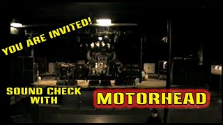 motorhead:behind the scenes at a soundcheck