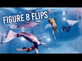 Practicing Figure 8 Flips Underwater with Mermaid Bjossa - Mermaid Swim Practice