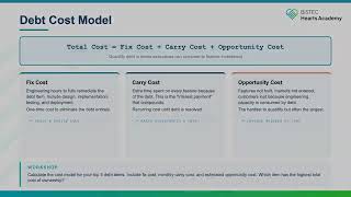 BISTEC Hearts Academy | Tech Lead Track | Month 9 | Technical Debt Strategy