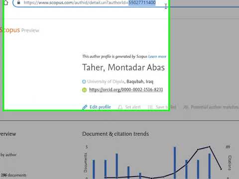معرفة رابط الباحث على سكوبس ورقمه