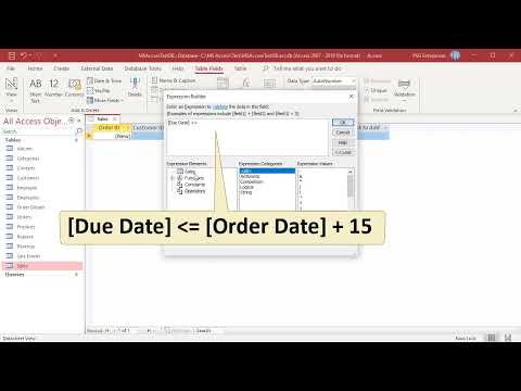 Date Validations in MS Access - Office 365