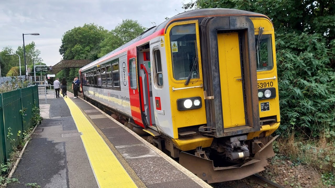 TfW Sprinter 153910 departing Dingle Road 07/09/2024