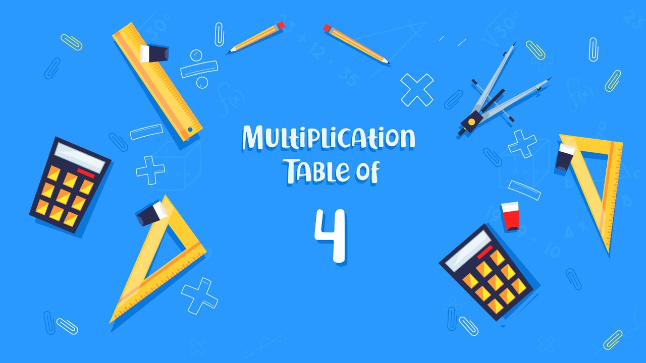 Easy Way to Learn Multiplication Table of 4 | Cockatoo ...