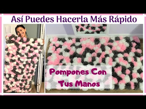 Video: Cómo Hacer Una Alfombra De Pompones