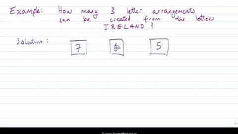 Arrangements & Factorials 2 - Leaving Cert Project Maths - Probability - Arrangements & Factorials 2
