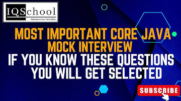Fresher Mock Interview CORE JAVA | Technical Round | TESTING Interview for Fresher | HR Interview