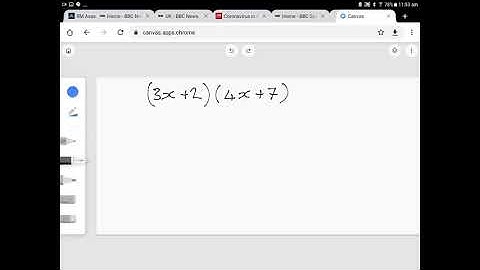 Expanding a binomial product using distributive property