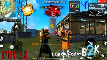 LEARN FROM [B2K] 17 KILLS - Shooting Plus V3 🔥 FREE FIRE KEYBOARD AND MOUSE 1 VS 4 🔥