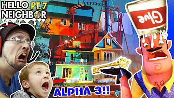 GOODBYE HELLO NEIGHBOR!! HORRIBLE Alpha 3 UPDATE? GLUE SMASHING + KEY Gameplay! (FGTEEV Part 7)