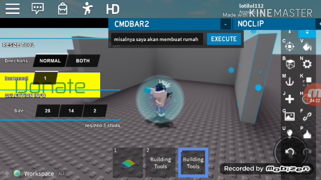 Cara menggunakan btools/building tools | roblox indonesia. - YouTube
