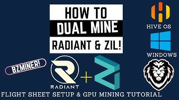 How To Dual Mine Radiant & Zil - Hive OS & Windows Tutorial