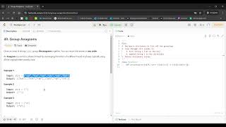 Group Anagrams on LeetCode