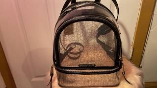 clear michael kors backpack