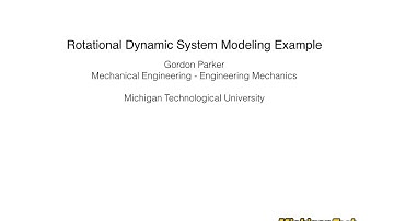 Rotational Dynamic System Modeling Example