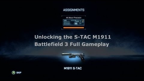 Battlefield 3 Unlocking the S-TAC M1911 (Gameplay and Commentary)