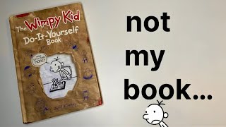 Reading Someone’s Old Diary of a Wimpy Kid Do It Yourself Book 8