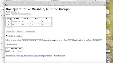 Stapplet - 2 sample t-test for means