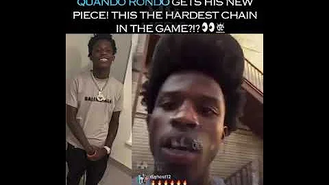 Quando Rondo Gets His Brand New Chain ⛓ And It's Going To Shock You Must See 👀!!!