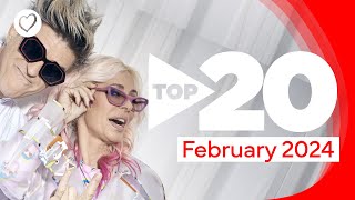 Eurovision Top 20 Most Watched: February 2024 | #UnitedByMusic