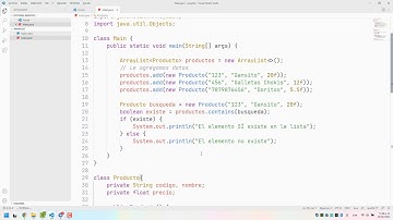 Java - Buscar elemento en ArrayList