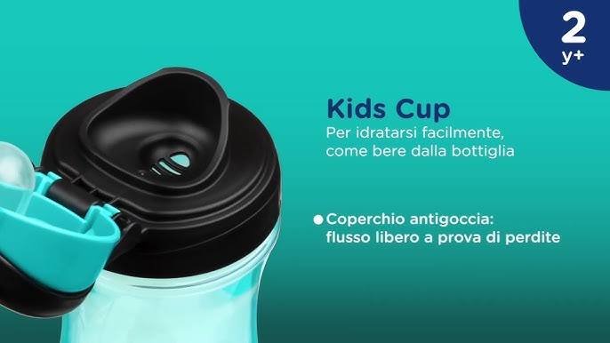 Chicco Flip Top Insulated Straw Cup 12+ Green/Teal