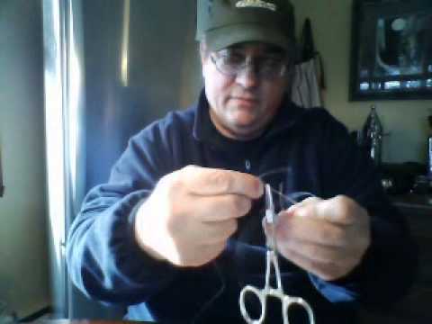 hemostat dropper knot 