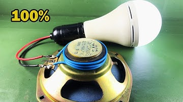2021 Free Energy Generator Coil Self Running Using By Speaker Magnet 100%