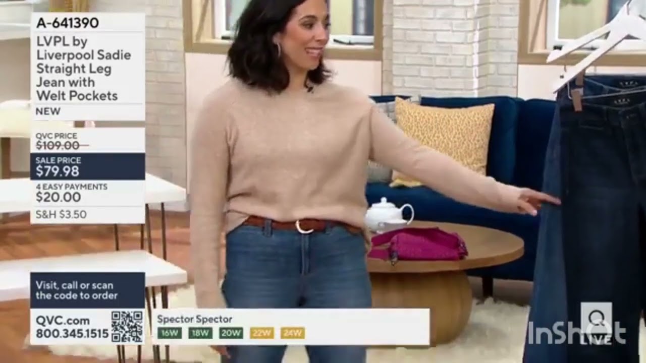 LVPL by Liverpool Sadie Straight Leg Jean with Welt Pockets earlier today