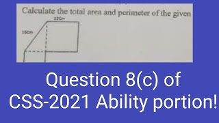 Question 8(c) | CSS-2021 Ability portion solved | CSS General Science and ability paper solved