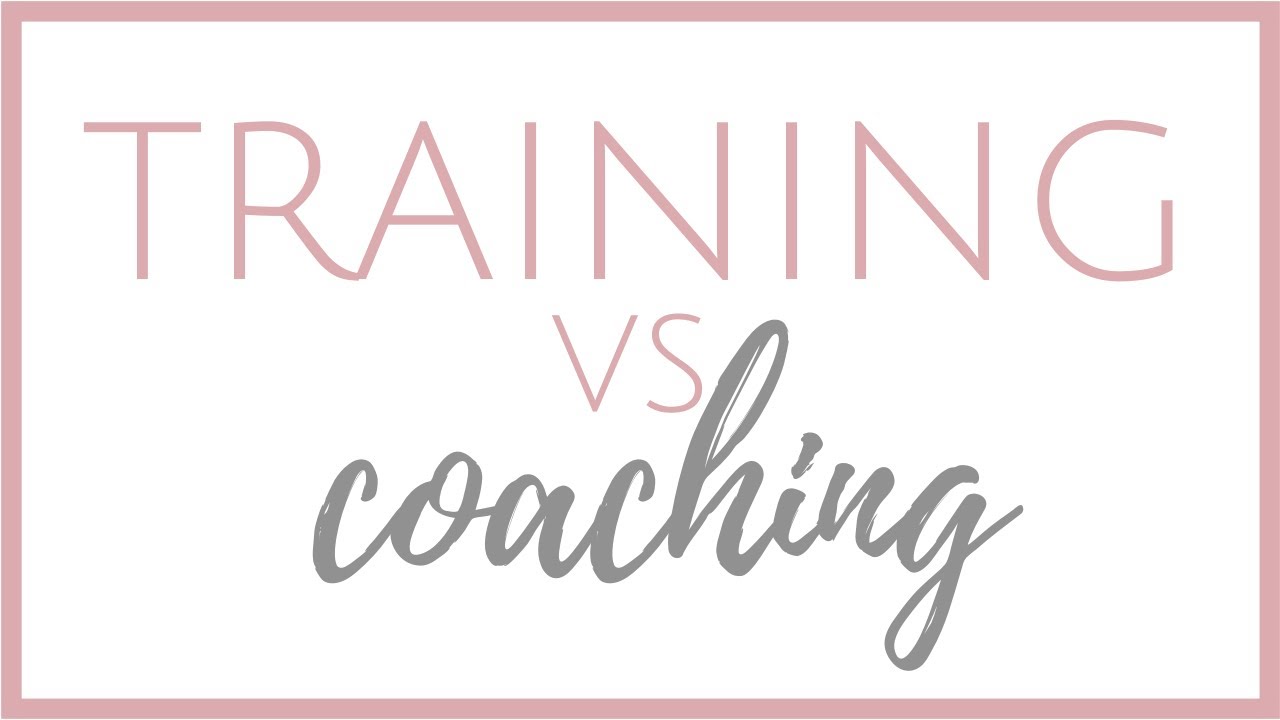 Training vs. Coaching - YouTube