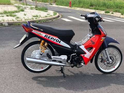 Tem xe Wave  Thiết kế Repsol tem rời Chrome  Tem xe  Dán PPF chống xước   Sơn Sporty SH  Sơn tĩnh điện  Sơn mâm xe máy