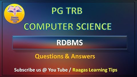 TRB Computer Instructor RDBMS