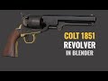 How To Modeling a Revolver in Blender   Colt 1851