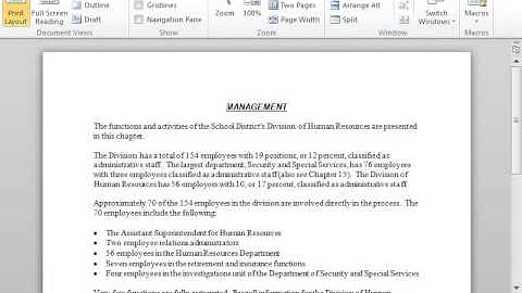 Use Outline View - Word 2010