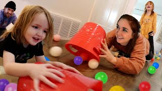 NiKO vs ADLEY Valentines Day Challenges!! Hungry Hippo! Eat Your Heart Out! fun family kids games