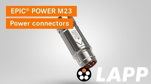 EPIC® POWER M23 power connectors