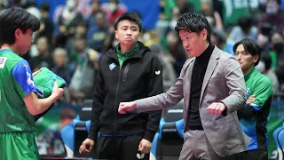 倉嶋洋介 マイスタースーパープレー&監督インタビュー 木下マイスター東京 vs T.T彩たま ノジマTリーグ2023-2024 2024年1月6日 大田区総合体育館【卓球Tリーグ公式】