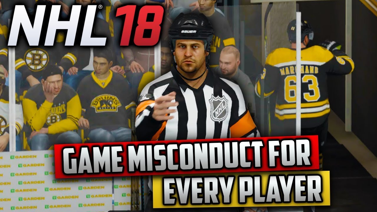 game misconduct nhl