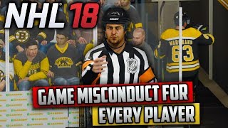 Is It Possible For Every Player to Get a Game Misconduct (NHL 18 Challenge)
