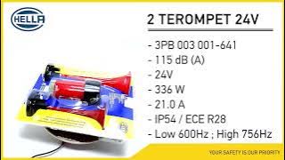 Suara Klakson 2 Terompet Hella Klakson 24V #shorts