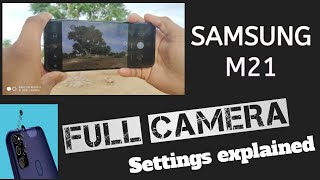 samsung M21 full camera setting explained in hindi 